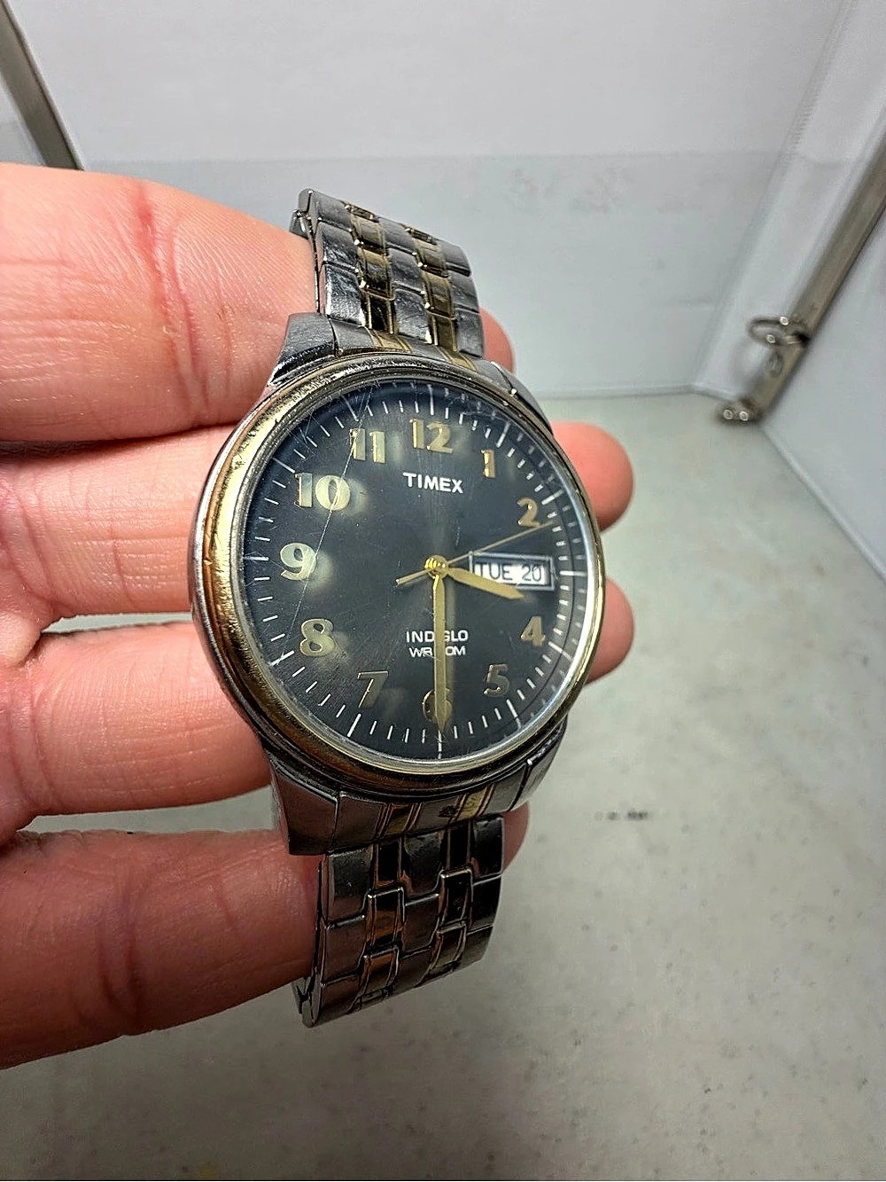 Timex Indiglo Two-Tone Day-Date Watch